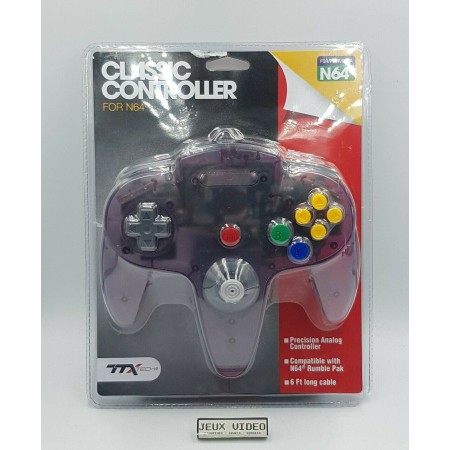 Manette Violette Translucide Nintendo 64 | Nintendo 64 Jeux | retrogaming