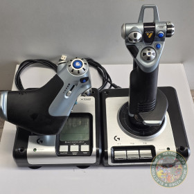 Logitech X52 H.O.T.A.S. Contrôleur De Simulation Accélérateur Et Joystick 