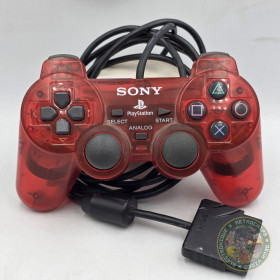 Manette Dualshock 2 Rouge translucide PS2 - Section PS2 - Retrochips