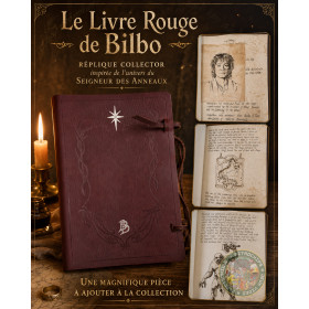 Réplique du Livre Rouge de Bilbon Le Seigneur des Anneaux 