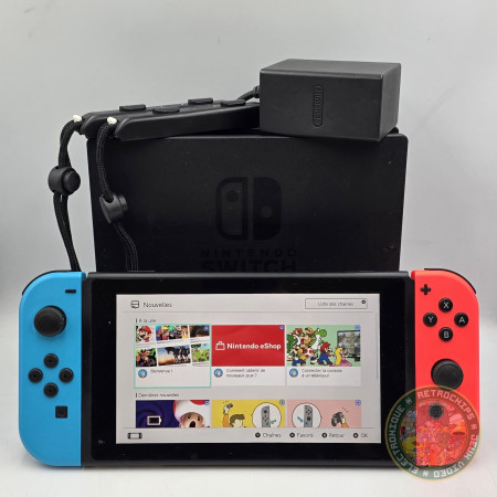 Console NINTENDO SWITCH Noir 32 GO Bleu Rouge Neon  | Jeux Switch | retrogaming