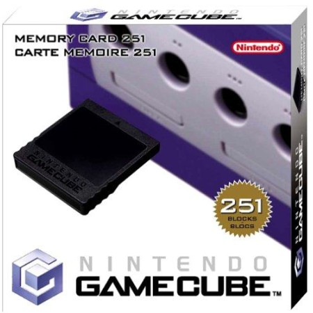 Carte Mémoire Officielle 251 blocs pour Nintendo Gamecbe | Accessoires Gamecube | retrogaming